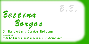 bettina borgos business card